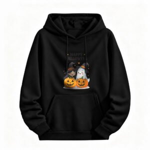 Cute Halloween Witch Ghost Hoodie for Men or Women Happy Halloween Party Wear