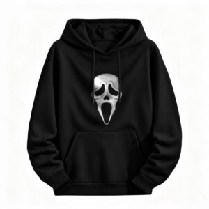 Scream Mask Hoodie Halloween Horror Movie Graphic Sweatshirt for Men or Women