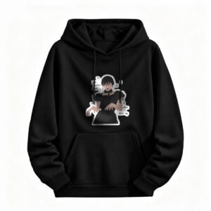 Anime Hoodie for Men or Women Cool Manga Design Music Lover Sweatshirt