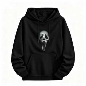 Scream Mask Hoodie Halloween Horror Movie Fan Sweatshirt for Men or Women