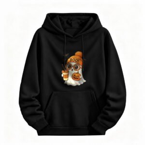 Cute Ghost Halloween Hoodie for Men or Women Funny Boo Design