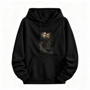 Halloween Horror Ghost Couple Hoodie for Men or Women Spooky Gift