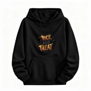 Trick or Treat Halloween Hoodie for Men or Women Unisex Spooky Sweatshirt