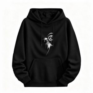 Halloween Grim Reaper Dog Hoodie for Men or Women Spooky Gift