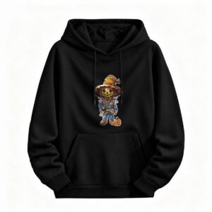Halloween Scarecrow Pumpkin Hoodie for Men or Women Festive Gift