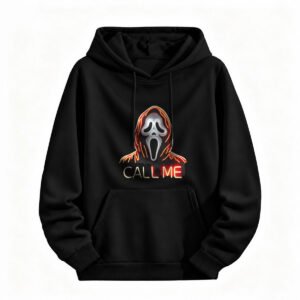 Halloween Scream Hoodie Call Me Ghost Face Men Women Sweatshirt
