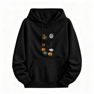 Halloween Pumpkin Ghost Hoodie for Men or Women Spooky Festival Sweatshirt