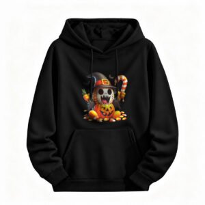 Halloween Pumpkin Skeleton Hoodie for Men or Women Spooky Costume Gift