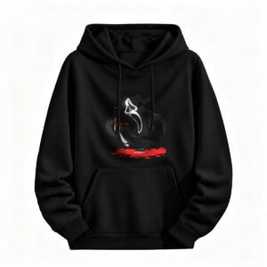 Halloween Plague Doctor Hoodie Men Women Black Horror Sweatshirt