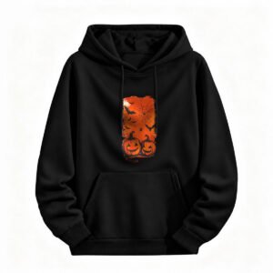 Halloween Pumpkin Hoodie for Men or Women Spooky Party Costume Sweatshirt