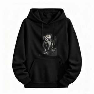 Scream Mask Halloween Hoodie for Men or Women Spooky Horror Design