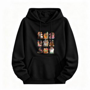Halloween Cute Characters Hoodie for Men or Women Festive Gift Sweatshirt