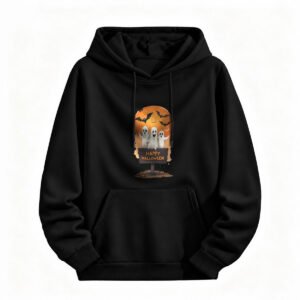 Halloween Ghosts Hoodie Happy Halloween Print Men Women Sweatshirt