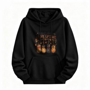 A Girl's Got Options Hoodie Halloween Witchy Floral Design Women's Men's Sweatshirt