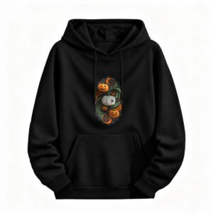 Halloween Pumpkin Hoodie for Men or Women Spooky Fall Costume Sweatshirt