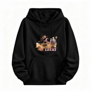 Halloween Trick or Treat Hoodie for Men or Women Cute Witch Ghost Truck Design
