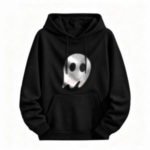 Halloween Ghost Skull Hoodie for Men or Women Spooky Design