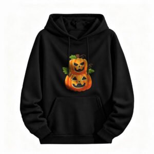 Halloween Pumpkin Hoodie for Men or Women Spooky Costume Party Sweatshirt