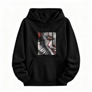 Halloween Clown Face Hoodie Men Women Horror Costume Sweatshirt