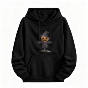 Halloween Pumpkin Scarecrow Hoodie for Men or Women Spooky Costume Sweatshirt