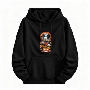 Halloween Mickey Mouse Hoodie for Men or Women Spooky Pumpkin Design