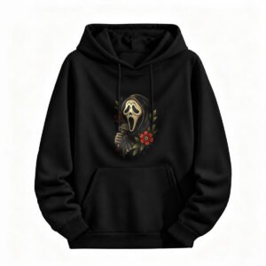 Halloween Scream Ghost Hoodie Men Women Spooky Horror Sweatshirt Gift