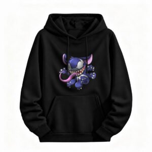 Stitch Halloween Horror Hoodie for Men or Women Cute Cartoon Sweatshirt