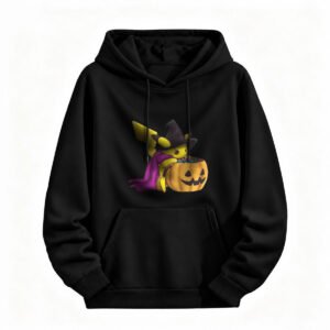 Halloween Pikachu Witch Hoodie for Men or Women Cute Pokemon Costume Sweatshirt