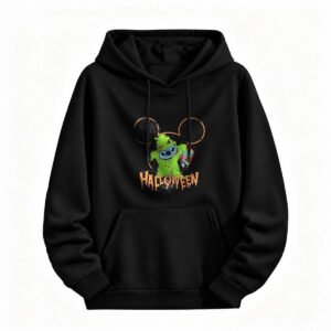 Halloween Stitch Mickey Hoodie for Men or Women Spooky Cartoon Design
