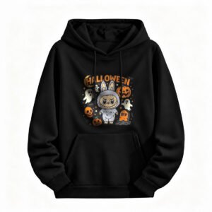Halloween Bunny Ghost Hoodie for Men or Women Cute Spooky Design