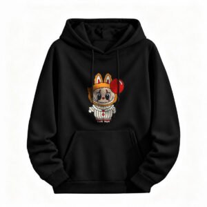 Halloween Clown Rabbit Hoodie Men Women Cute Cartoon Halloween Costume Sweatshirt