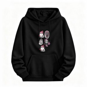 Halloween Ghosts and Scream Mask Hoodie for Men or Women