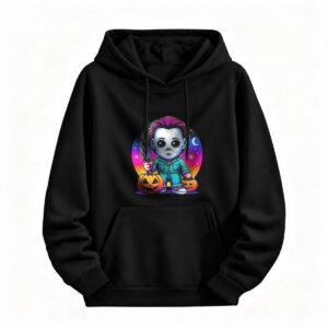 Halloween Michael Myers Chibi Hoodie for Men or Women Spooky Gift