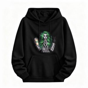 Halloween Gothic Joker Hoodie for Men or Women Coffee Lover Design