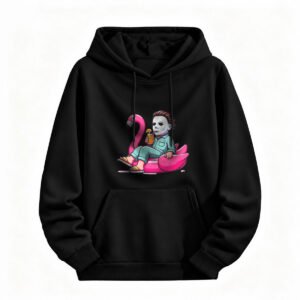 Halloween Michael Myers Flamingo Hoodie Men Women Funny Horror Gift