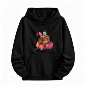 Halloween Michael Myers Flamingo Hoodie Men Women Funny Horror Sweatshirt