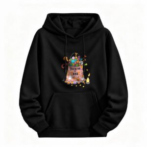 Halloween Trick or Treat Hoodie for Men or Women Funny Costume Party Sweatshirt