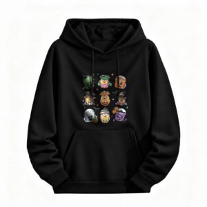 Halloween Cartoon Pumpkins Hoodie for Men or Women Cute Spooky Design