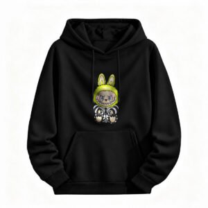 Halloween Bunny Hoodie for Men or Women Cute Cartoon Animal Print Sweatshirt