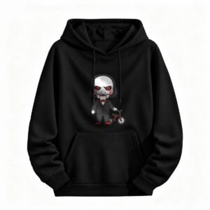 Halloween Chucky Puppet Hoodie Men Women Black Horror Cartoon Sweatshirt
