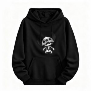 Halloween Skeleton Mickey Hoodie for Men or Women Cute Spooky Design