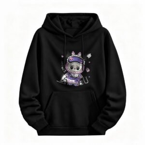 Cute Kawaii Cat Halloween Hoodie for Men or Women Unisex