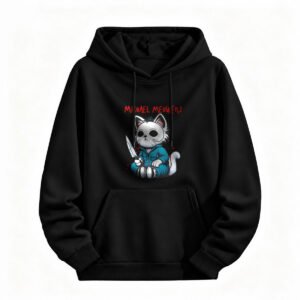 Michael Meowers Cat Hoodie Halloween Horror Funny Men's Women's Sweatshirt