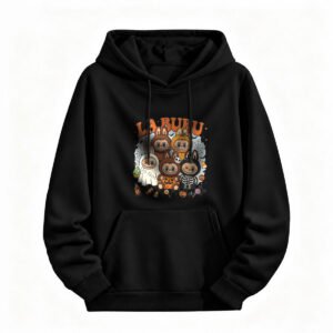 Labubu Halloween Hoodie for Men or Women Cute Cartoon Design