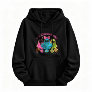 Spooktacular Vibes Halloween Ghosts Hoodie for Men or Women