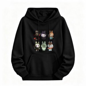 Halloween Cute Bunny Horror Characters Hoodie for Men or Women