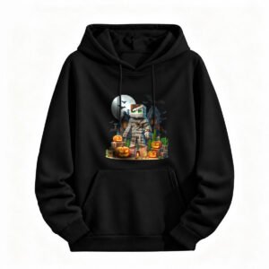 Halloween Minecraft Mummy Hoodie for Men or Women Spooky Pixel Art Design