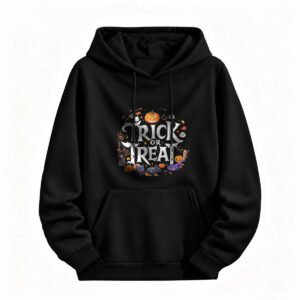 Halloween Trick or Treat Hoodie for Men or Women Festive Costume Party Wear