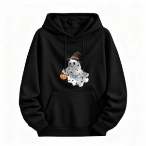 Halloween Ghost Witch Hoodie for Men or Women Cute Spooky Design