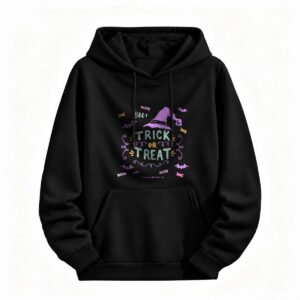 Halloween Trick or Treat Witch Hoodie for Men or Women